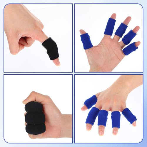 20Pcs Breathable Finger Sleeves for Sports, Arthritis, and Joint Support