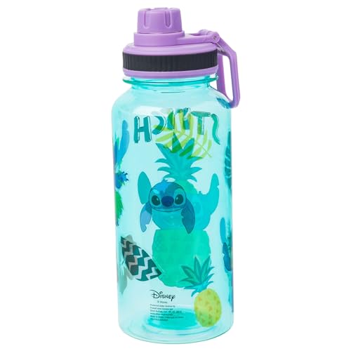 32oz Disney Lilo and Stitch Pineapple Water Bottle - Blue