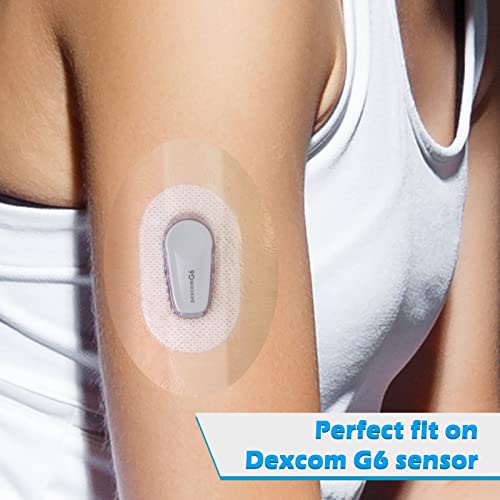 36 Pack Waterproof G6 Adhesive Patches - Transparent Over Patches