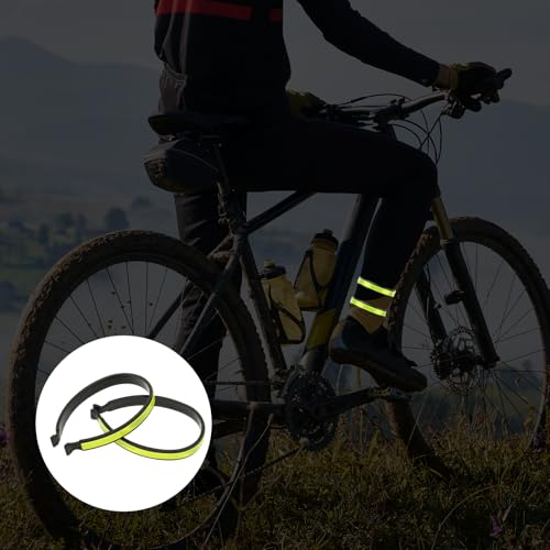 Reflective Cycling Trouser Clips - 2 Pack Adjustable Pant Leg Safety Bands