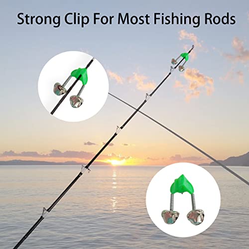 20 Pcs Fishing Rod Alarm Bells - Plastic Clip-On Bite Alarms