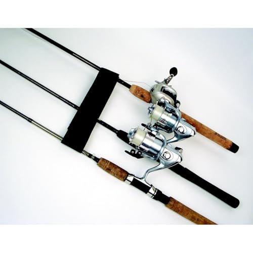 Boat Deck Rod Holder Set - Holds Up to 5 Rods, 10" & 6" Straps