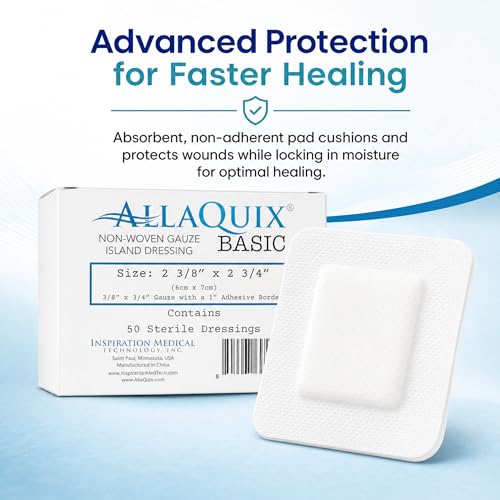 Sterile Non-Woven Gauze Island Dressing - 2 3/8" x 2 3/4" (Box of 50)