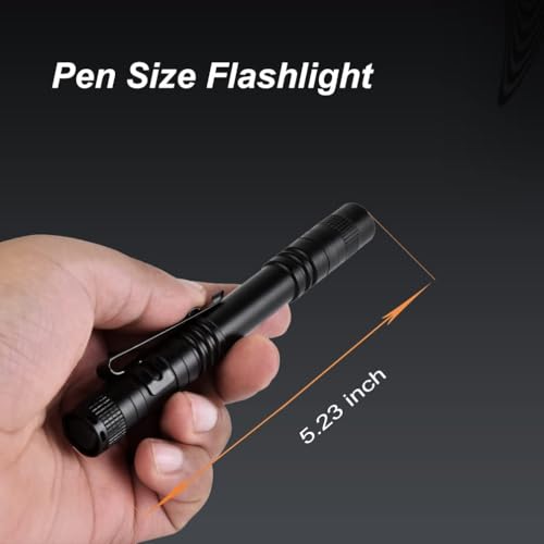 Tileon Pen Flashlight 10 PCS LED Pen Light with Clip - 2×AAA