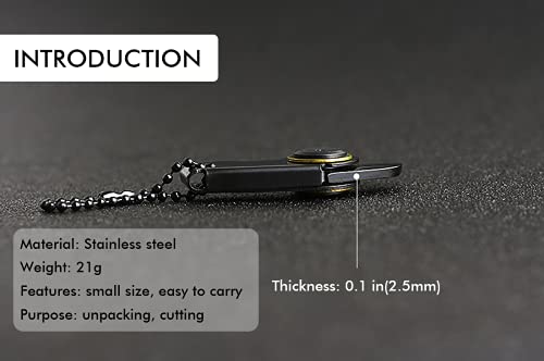Mini Zipper Knife Set - Outdoor Survival EDC Gear with Keychain Attachment