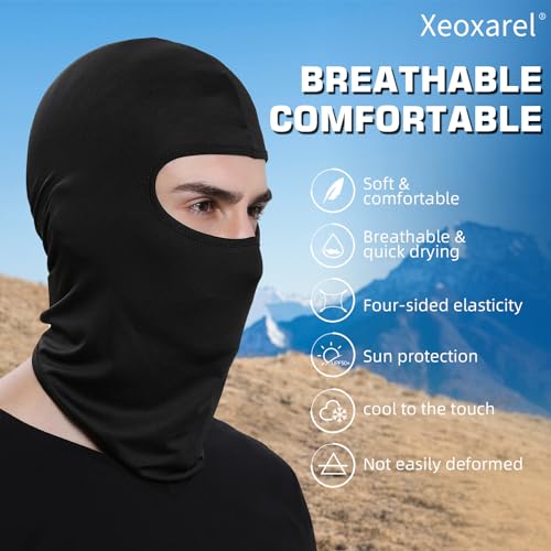 6 Pack Balaclava Ski Mask for Men and Women - Black
