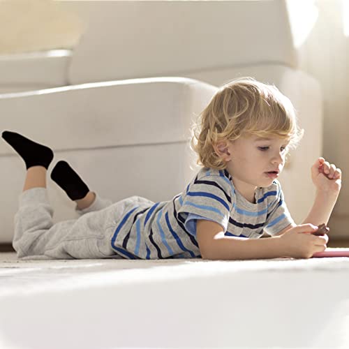 Toddler Ankle Socks - 25 Pairs for Kids 2-4T - Black, Grey, White
