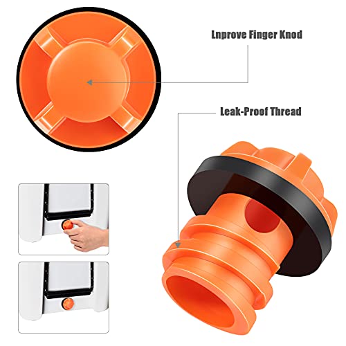 Cooler Drain Plug Replacement - High Visibility Orange