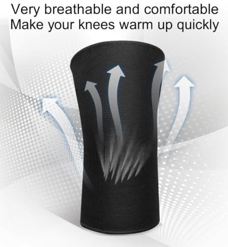 Knee Compression Sleeve - Medium Black Knee Brace Support