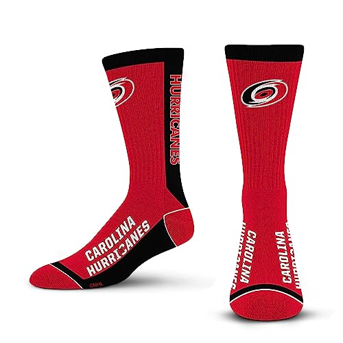 Carolina Hurricanes MVP Crew Socks - Large Team Color