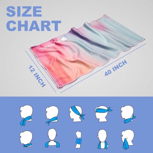 Cooling Towel for Neck - Soft Microfiber Ice Towel, 1 Pack Sunset
