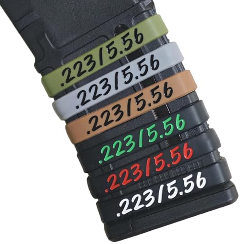 Magazine Marking Bands for .223/5.56 - 12 Pack - Black & White