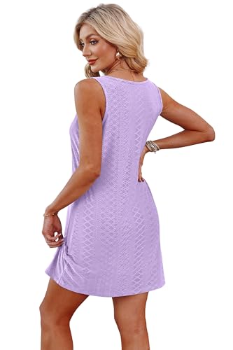 BKRIVE Large Light Purple Swimsuit Coverup for Women Summer Vacation Dress