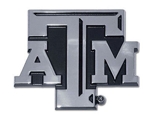 Texas A&M University Aggies Chrome Metal Car Emblem - 2.5"