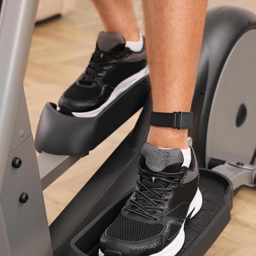 22mm Stretchy Ankle/Arm Band - Quick Release Nylon Strap - Black for 6.7"-12.6" Arm/Ankle