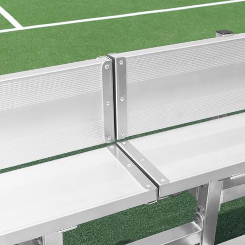 Mobile 3-Tier Bleachers - Heavy-Duty Aluminum Seating Without Backrest