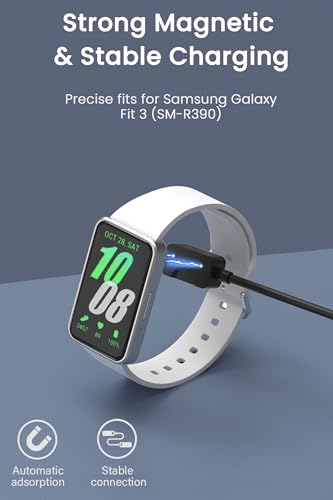 2-Pack Magnetic USB Charging Cable for Samsung Galaxy Fit 3