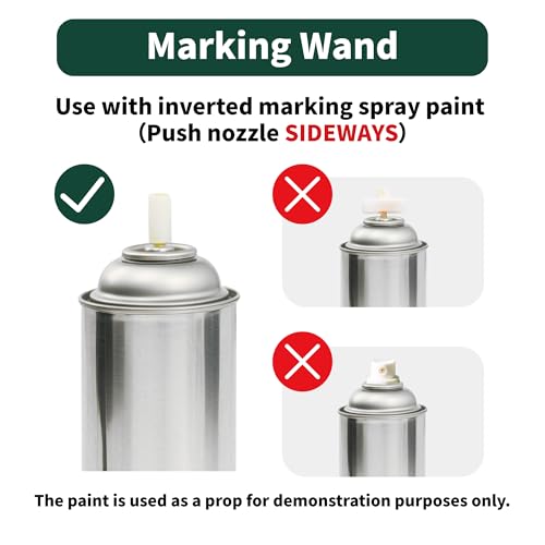 34-Inch Marking Paint Wand for Inverted Spray Paint Cans - Black