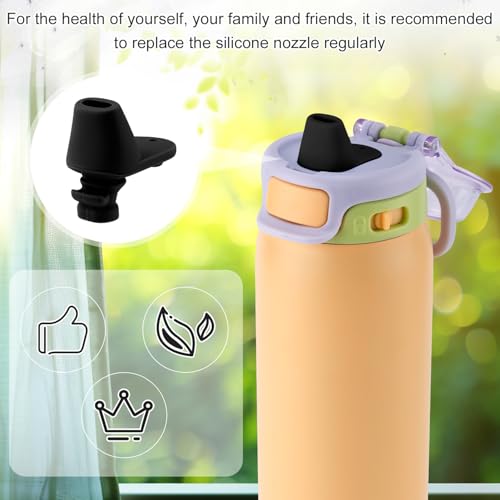 Silicone Spout Replacement for Ello Pop & Fill Water Bottles - 2 Pack
