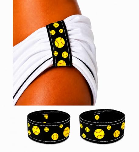 Softball Sleeve Holders - Adjustable 1 Pair Black