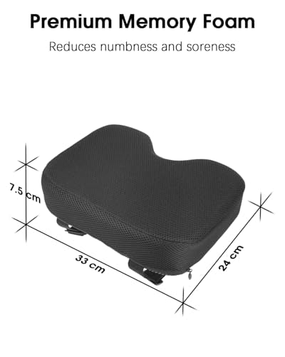 Memory Foam Rowing Machine Seat Cushion - Tailbone Pain Relief