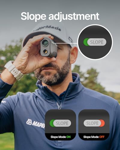 Golf Laser Rangefinder with Slope & Magnetic Mount - 1093 Yards