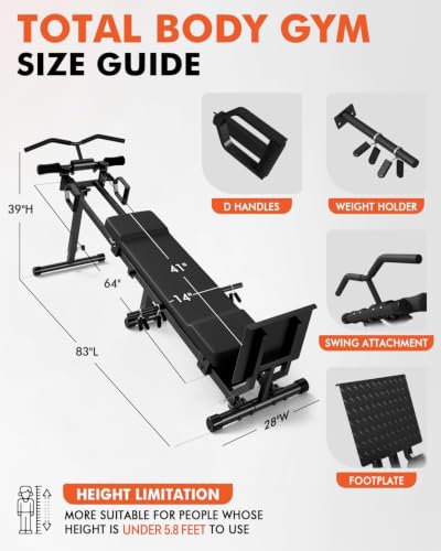 Total Home Gym with Detachable Footplate, Swing Attachment - TG01Pro