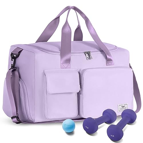 Women's Gym Duffle Bag with Shoes Compartment - 30L Capacity