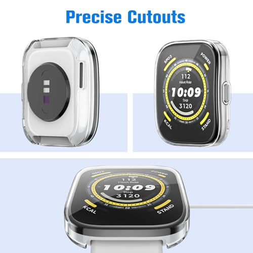 Amazfit Bip 5 Screen Protector Case - Clear - 3 Packs