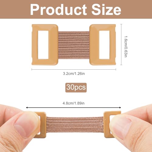 30 Pcs Elastic Bandage Clips - Brown Metal Compression Bandage Fasteners
