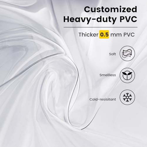 Heavy Duty Clear Backpack - Large Transparent Bookbag for College
