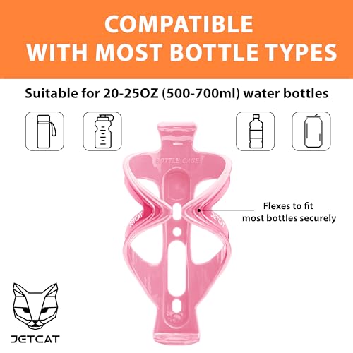 Bike Water Bottle Holder - Cup Holder for Bicycles, Pink