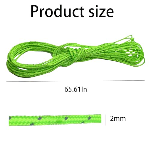 Dyneema Reflective Guy Rope - 20m, 200kg Strength for Sailing & Camping