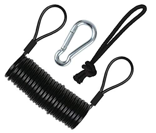 Safety Leash with Heavy Duty Cuff & Carabiner - Basic 1 Pack