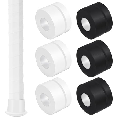 Gemscream 30ft Lacrosse Stick Tape Pack - Black & White, 1/2 & 1 Inch, 12 Rolls