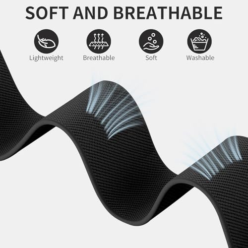22mm Nylon Sport Ankle/Arm Band - Black Replacement for Garmin & Galaxy