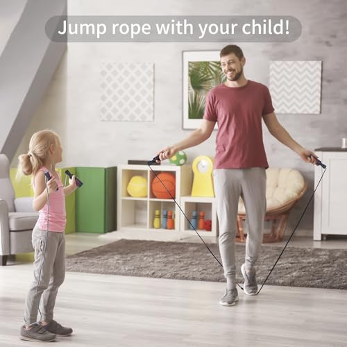 Adjustable Jump Rope - 9.84FT with Coated Steel Cables & Carry Bag - 1 Pack