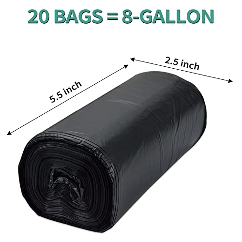 80/60/20 Portable Camping Toilet Bags 100% Compostable 8 Gallon Use