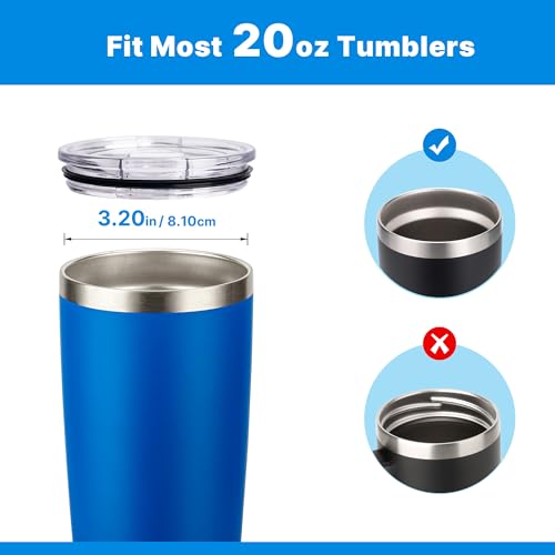 20 oz Tumbler Lid Replacement - 2 Pack for YETI, SUNWILL, WETOWETO