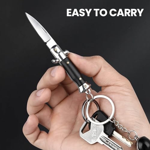 Small Pocket Knife - Black Utility Folding Knife for Everyday Use
