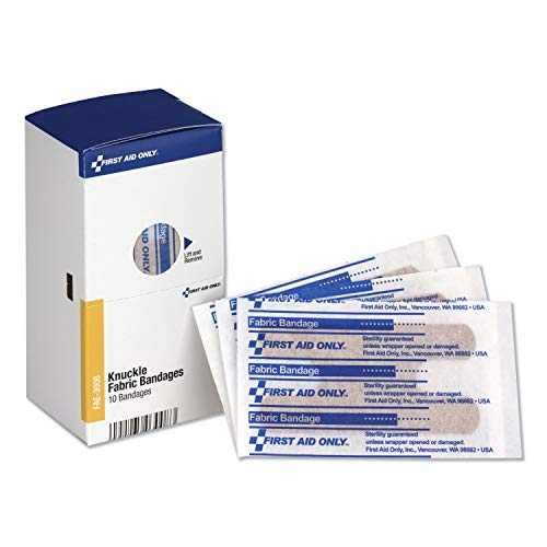 Fabric Knuckle Bandages - Flexible Adhesive First Aid Refill, 10 Count