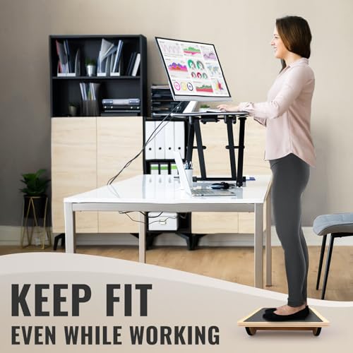 Professional Balance Board for Adults - Anti-Slip Wobble Board (350LBS) - Balance Training & Physical Therapy