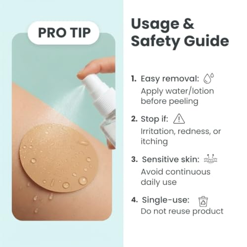 Beige Nipple Covers for Men - 180 Pcs Chafe-Free Fabric Protection