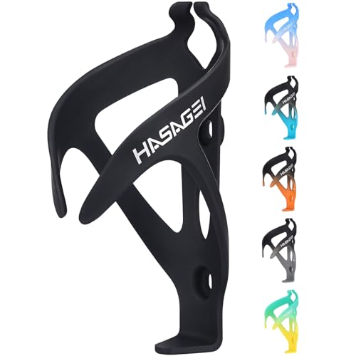 Universal Bicycle Bottle Cage - Lightweight Non-Slip Holder - Black