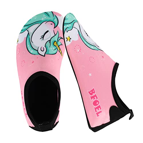 Water Shoes for Kids - Non-Slip Toddler Beach Shoes, 10.5 Little Kid / Pink Unicorn