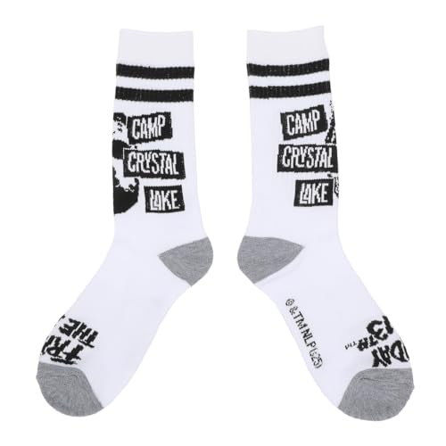Jason Mask Crew Socks 3-Pair Pack Glow-in-the-Dark Horror Sports Socks