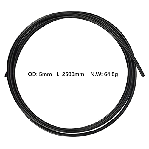 CYSKY 2500mm Hydraulic Brake Hose Kit for Shimano BH59 BH90 Avid SRAM – Black, 8 Brass Olives & 8 Inserts