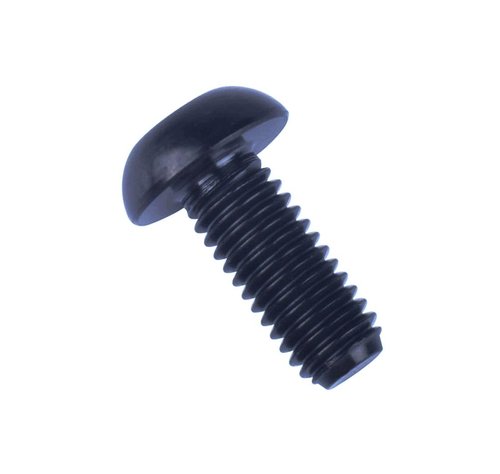 VAMUOEFL M5 x 10mm Titanium Bolts Torx T25 Head for Bike Bicycle Disc Brake Rotor Screw 6Pcs (Black)