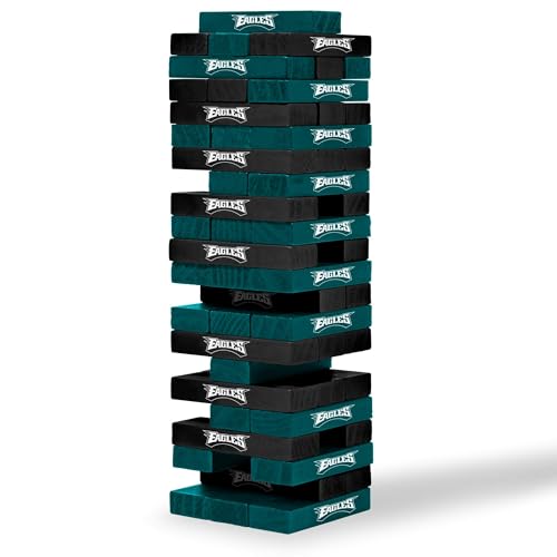 NFL Philadelphia Eagles Jenga Game - One Size Wooden Tower