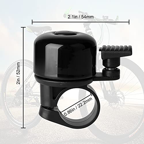 Loud Mini Bike Bell 2 Pack - Classic Bicycle Horn - Black